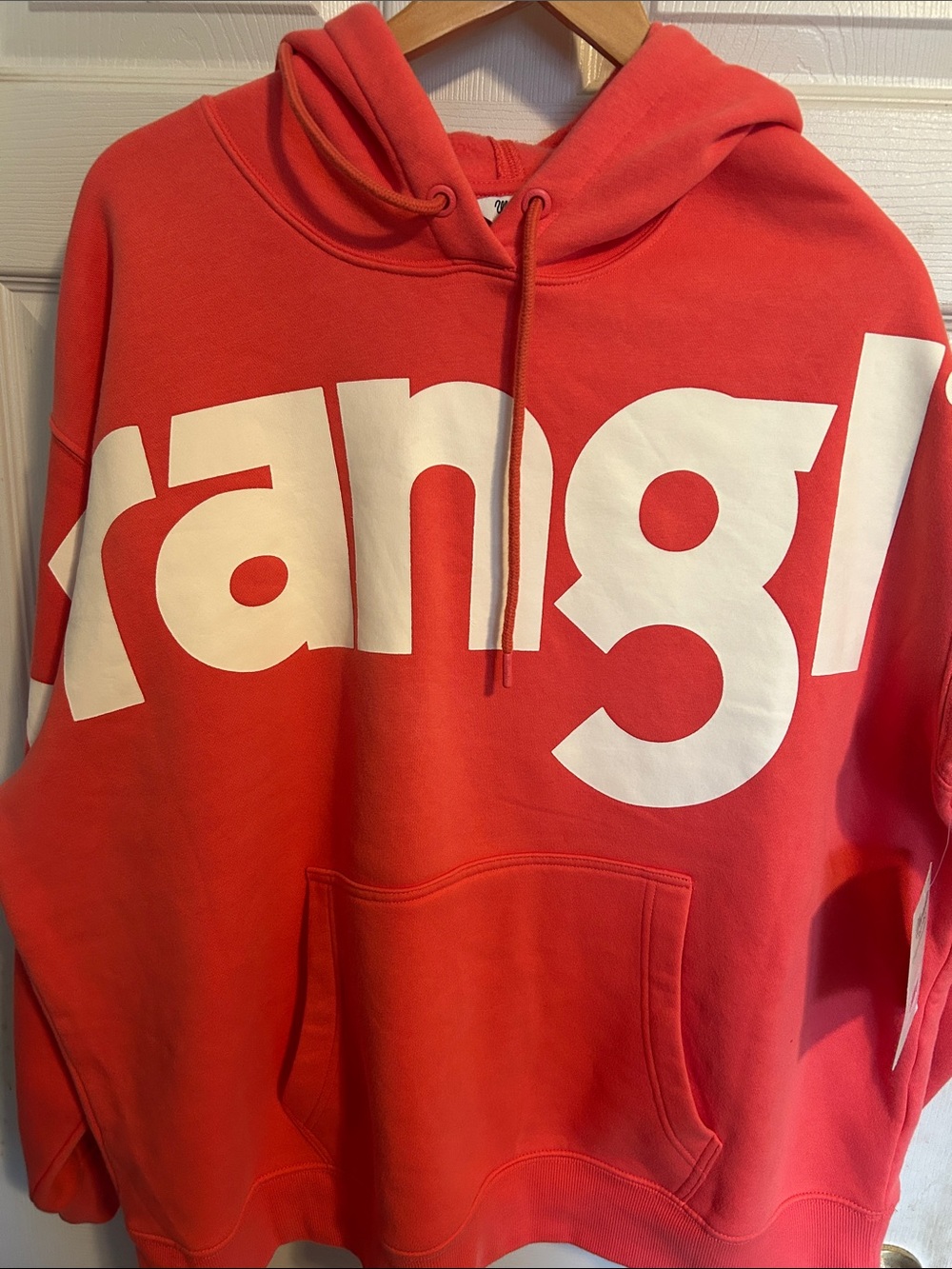 Wrangler Red Hoodie with White Logo